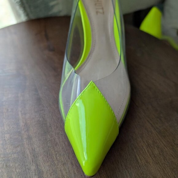 Schutz Chartreuse Heels - Picture 3 of 4